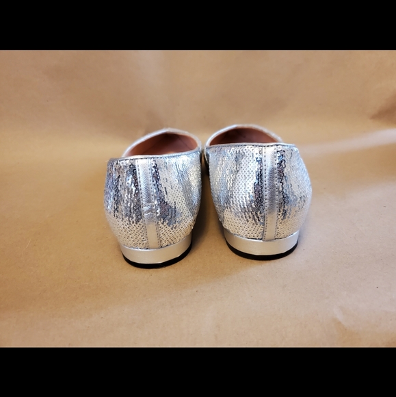 J Crew Sequin Flats like new - Picture 4 of 5